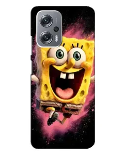 Чехол для Xiaomi Redmi Note 12 Pro Plus с картинкой «Взрывной Спанч Боб»