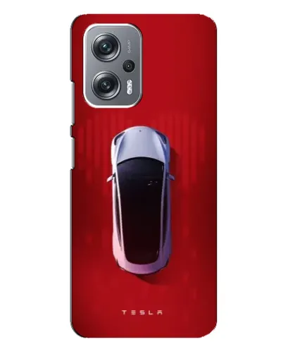 Чехол для Xiaomi Redmi Note 12 Pro Plus с картинкой «Tesla Top View»