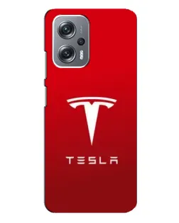 Чехол для Xiaomi Redmi Note 12 Pro Plus с картинкой «Tesla Red Classic»