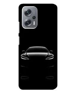 Чехол для Xiaomi Redmi Note 12 Pro Plus с картинкой «Силуэт Tesla Night»