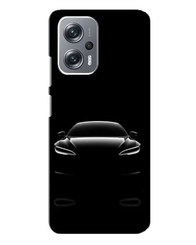 Чехол для Xiaomi Redmi Note 12 Pro Plus с картинкой «Силуэт Tesla Night»