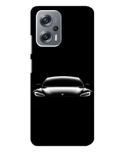Чехол для Xiaomi Redmi Note 12 Pro Plus с картинкой «Фары Tesla Night»