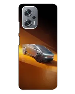 Чехол для Xiaomi Redmi Note 12 Pro Plus с картинкой «Cybertruck в пустыне»