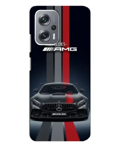 Чехол для Xiaomi Redmi Note 12 Pro Plus с картинкой «Mercedes — белый карбон»