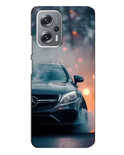Чехол для Xiaomi Redmi Note 12 Pro Plus с картинкой «Mercedes — ночной город»
