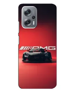 Чехол для Xiaomi Redmi Note 12 Pro Plus с картинкой «Mercedes AMG — красная линия»
