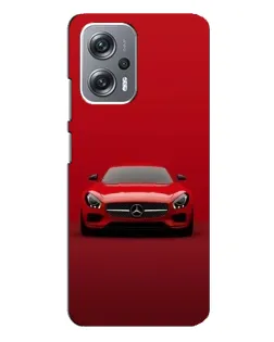 Чехол для Xiaomi Redmi Note 12 Pro Plus с картинкой «Красный Mercedes AMG»