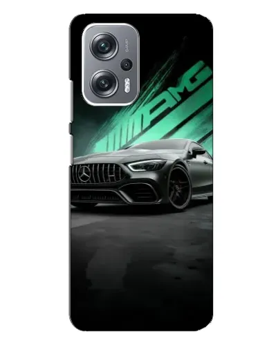 Чехол для Xiaomi Redmi Note 12 Pro Plus с картинкой «Темный Mercedes AMG»