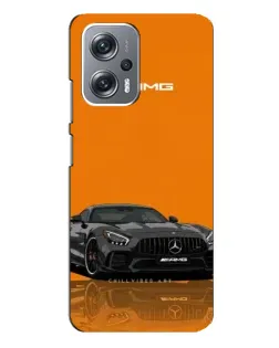 Чехол для Xiaomi Redmi Note 12 Pro Plus с картинкой «Оранжевый Mercedes AMG»