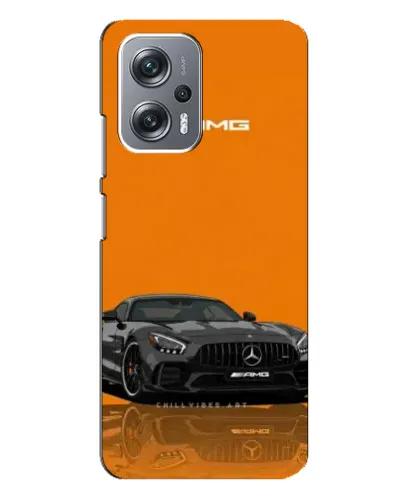 Чехол для Xiaomi Redmi Note 12 Pro Plus с картинкой «Оранжевый Mercedes AMG»
