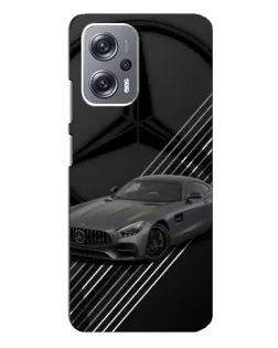 Чехол для Xiaomi Redmi Note 12 Pro Plus с картинкой «Mercedes AMG — графика»
