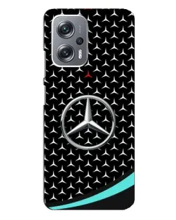 Чехол для Xiaomi Redmi Note 12 Pro Plus с картинкой «Mercedes — бирюзовый акцент»