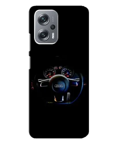 Чехол для Xiaomi Redmi Note 12 Pro Plus с картинкой «Салон Audi — руль»