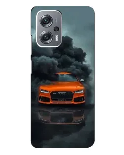 Чехол для Xiaomi Redmi Note 12 Pro Plus с картинкой «Audi в облаках дыма»