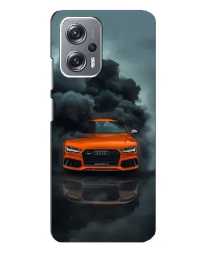 Чехол для Xiaomi Redmi Note 12 Pro Plus с картинкой «Audi в облаках дыма»