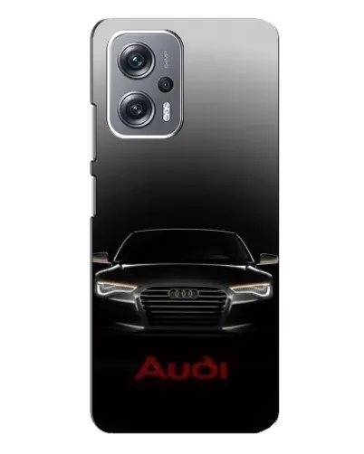 Чехол для Xiaomi Redmi Note 12 Pro Plus с картинкой «Audi — градиентный контур»