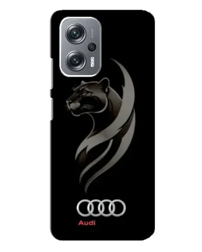 Чехол для Xiaomi Redmi Note 12 Pro Plus с картинкой «Графика — пантера и Audi»