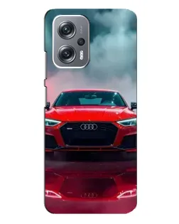 Чехол для Xiaomi Redmi Note 12 Pro Plus с картинкой «Audi RS — красный стиль»