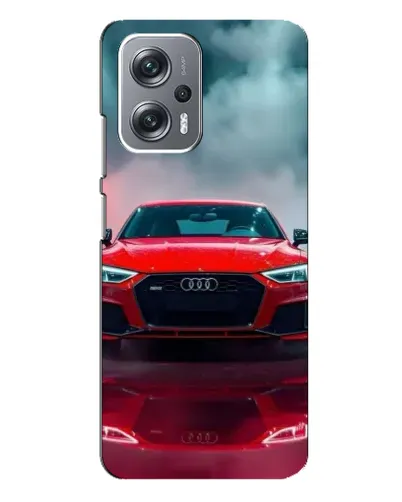 Чехол для Xiaomi Redmi Note 12 Pro Plus с картинкой «Audi RS — красный стиль»