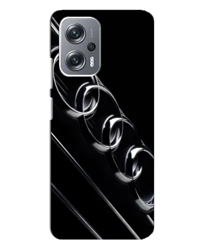 Чехол для Xiaomi Redmi Note 12 Pro Plus с картинкой «Audi — абстрактные кольца»