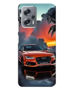 Чехол для Xiaomi Redmi Note 12 Pro Plus с картинкой «Audi — закат»