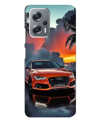 Чехол для Xiaomi Redmi Note 12 Pro Plus с картинкой «Audi — закат»