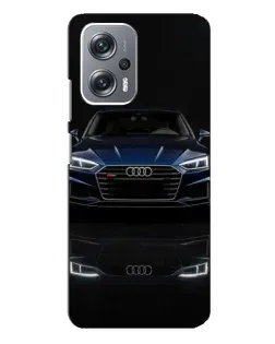 Чехол для Xiaomi Redmi Note 12 Pro Plus с картинкой «Audi — ночное отражение»