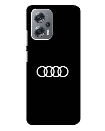 Чехол для Xiaomi Redmi Note 12 Pro Plus с картинкой «Audi White Logo»