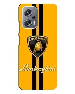 Чехол для Xiaomi Redmi Note 12 Pro Plus с картинкой «Lamborghini Stripe желтый»