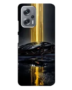 Чехол для Xiaomi Redmi Note 12 Pro Plus с картинкой «Ночной Lamborghini драйв»