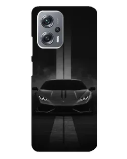 Чехол для Xiaomi Redmi Note 12 Pro Plus с картинкой «Lamborghini симметрия дорог»