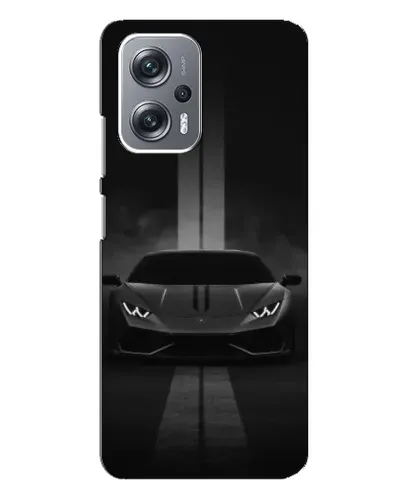 Чехол для Xiaomi Redmi Note 12 Pro Plus с картинкой «Lamborghini симметрия дорог»