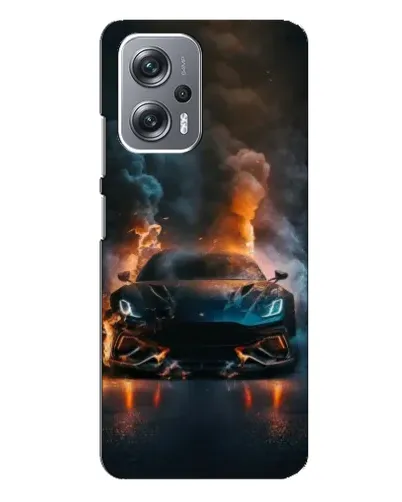 Чехол для Xiaomi Redmi Note 12 Pro Plus с картинкой «Lamborghini дымная эстетика»