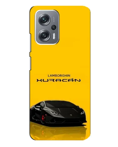 Чехол для Xiaomi Redmi Note 12 Pro Plus с картинкой «Lamborghini Huracan черный»