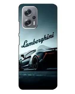 Чехол для Xiaomi Redmi Note 12 Pro Plus с картинкой «Классическая надпись Lamborghini»