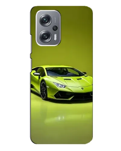 Чехол для Xiaomi Redmi Note 12 Pro Plus с картинкой «Салатовый Lamborghini Huracan»