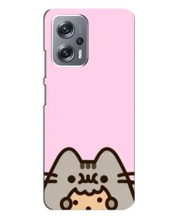 Чохол для Xiaomi Redmi Note 12 Pro Plus з картинкою «Pusheen та печиво»
