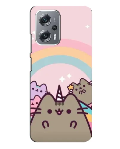 Чехол для Xiaomi Redmi Note 12 Pro Plus с картинкой «Единорог Pusheen»