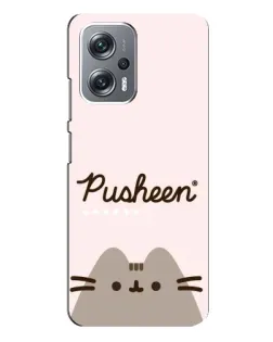 Чехол для Xiaomi Redmi Note 12 Pro Plus с картинкой «Pusheen логотип»
