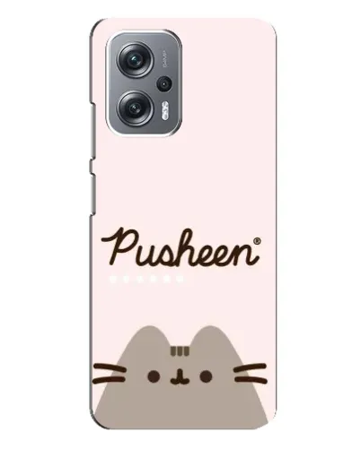 Чехол для Xiaomi Redmi Note 12 Pro Plus с картинкой «Pusheen логотип»