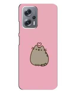 Чехол для Xiaomi Redmi Note 12 Pro Plus с картинкой «Pusheen сердце»