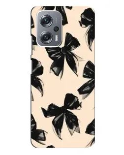 Чехол для Xiaomi Redmi Note 12 Pro Plus с картинкой «Паттерн черные банты» Чехол для Xiaomi Redmi Note 12 Pro Plus с картинкой «Паттерн черные банты»