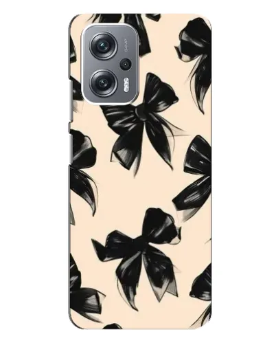 Чехол для Xiaomi Redmi Note 12 Pro Plus с картинкой «Паттерн черные банты» Чехол для Xiaomi Redmi Note 12 Pro Plus с картинкой «Паттерн черные банты»