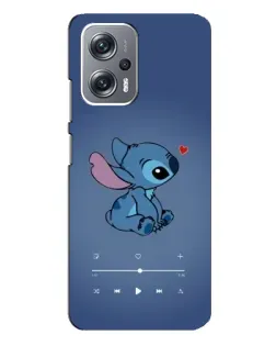Чехол для Xiaomi Redmi Note 12 Pro Plus с картинкой «Музыкальный Stitch»