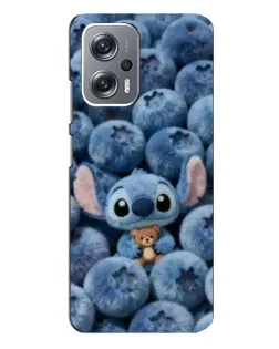 Чехол для Xiaomi Redmi Note 12 Pro Plus с картинкой «Стич и голубика»
