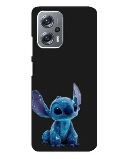 Чехол для Xiaomi Redmi Note 12 Pro Plus с картинкой «Стич на черном»