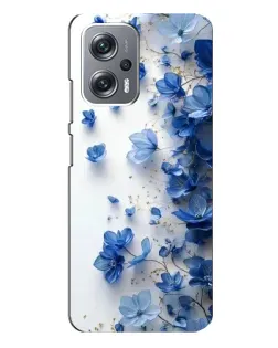 Чехол для Xiaomi Redmi Note 12 Pro Plus с картинкой «Голубой цветочный каскад» Чехол для Xiaomi Redmi Note 12 Pro Plus с картинкой «Голубой цветочный каскад»