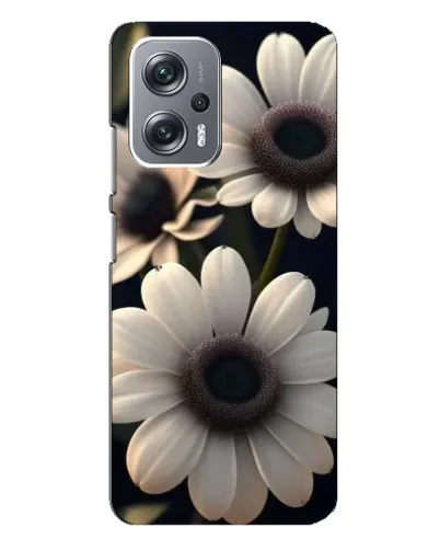 Чехол для Xiaomi Redmi Note 12 Pro Plus с картинкой «Белые маргаритки макро»