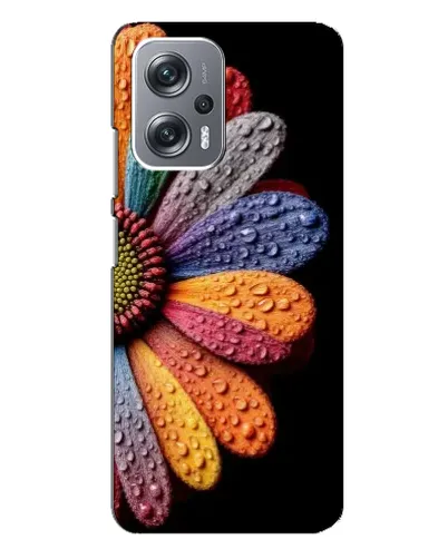 Чехол для Xiaomi Redmi Note 12 Pro Plus с картинкой «Радужный цветок»