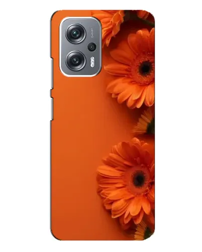Чехол для Xiaomi Redmi Note 12 Pro Plus с картинкой «Оранжевые герберы»